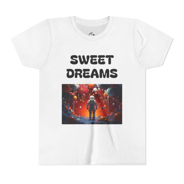 Sweet Dreams Youth Short Sleeve Tee, Cute Kids Shirt, Sleepover Gift, Dreamer Top, Playful Summer T-Shirt, Fun Youth Apparel